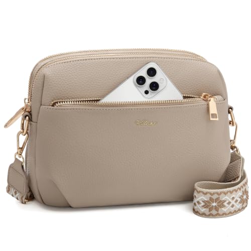 Image of Crossbody Bag for Women Vegan Leather Handbag Purse Anti Theft RFID