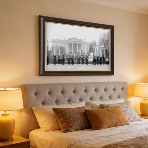 Tableau vintage pour mur vide impression toile protestation Maison Blanche
