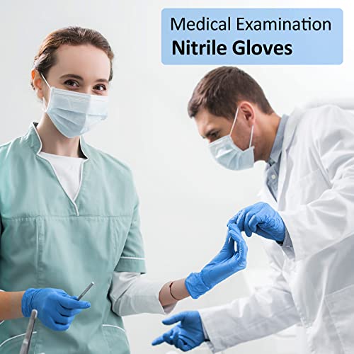image for Schneider Nitrile Exam Gloves, 4mil, Blue, XL - 1000-ct Case, Latex-Fr