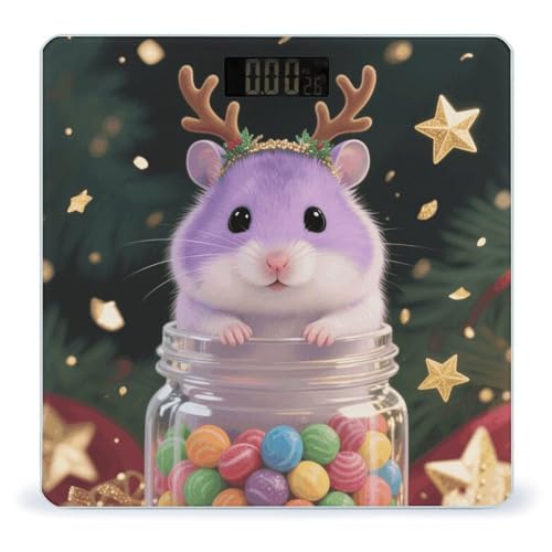 Báscula Digital Christmas Hamster para Peso Corporal miniatura 1