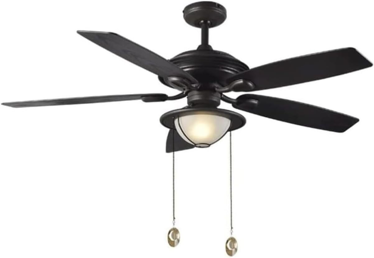 Ceiling Fan, Outdoor Ceiling Fan Light with Remote Control Silent Fan Light 5 Blades Ceiling Fan Lamp Balcony Villa Courtyard Gazebo Fan