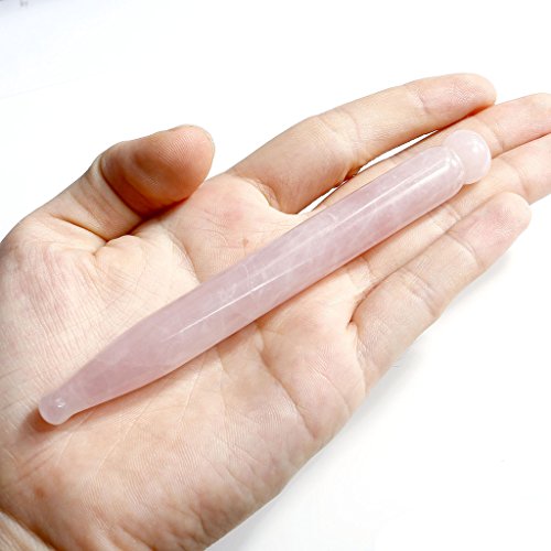 Ccbeauty Handmade Natural Facial Rose Quartz Crystal Gua Sha Scraping Massage Tools,Massage Wand Guasha For Body Eye Neck Back Acupuncture Therapy Stick Point Treatment Mother's Day Gift Set, #1 #TOP5