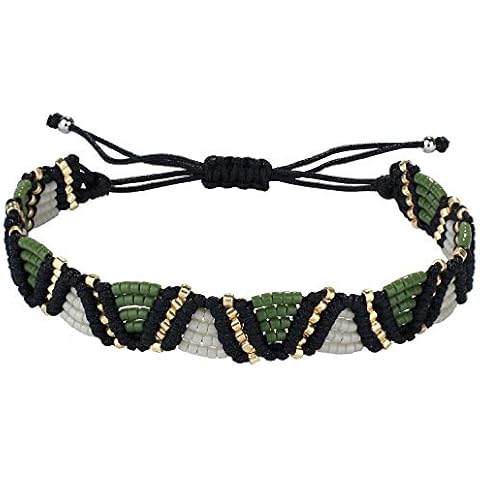 C·QUAN CHI Womens Bohemian Wrap Bracelets Handmade Miyuki Seed Beads Candy Colors Friendship Bracelets Bangle Cover
