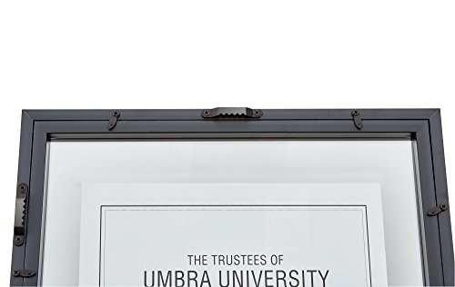 Umbra Frame For Displaying Documents, Diploma, Certificate, Photo Or Artwork, 11 X 14 (Floats 8-1/2 X 11), Black, 2 Count #TOP4