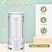 Teenyyou 50 Pcs 30 ml Empty Deodorant Containers Twistup Filling Stick Plastic Deodorant Container Refillable Bottles Bottomfill Round Lip Balm Tubes Cylinder for Homemade DIY Lip Balm (Clear)