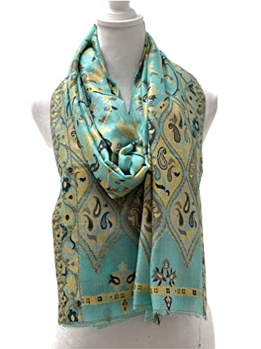 Woollen Scarves for Women with Stunning Floral Prints Long Warm Wraps/Shawls Accessory for Fall/Winter3
