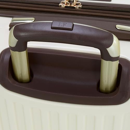 LONDON FOG Brentwood III 20" Expandable Spinner Carry-on, Creme, Off White3