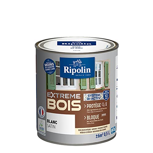 RIPOLIN - Peinture pour Bois Intérieur/Extérieur - Sans Sous-couche...
