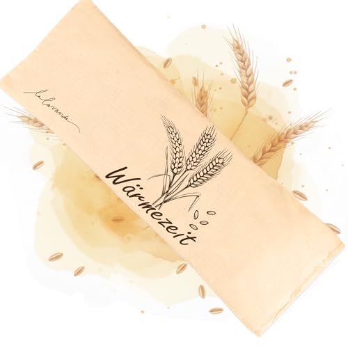 Lalavanda Körnerkissen – natürliches Wärmekissen für Mikrowelle & Nacken | Handgefertigt in Europa | Mit 100% Weizenfüllung | Wärmezeit...