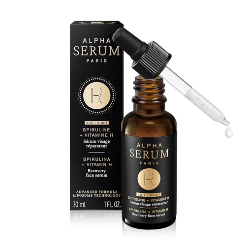 ALPHASERUM - ESPIRULINA + VITAMINA H Suero facial reparador NOCHE - 30mL