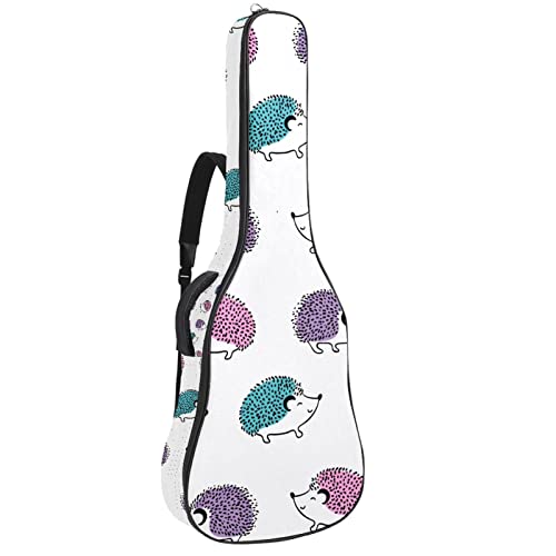 Sac à dos guitare acoustique imperméable motif renards mignons 42.9 in