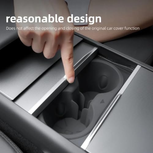 Console centrale porte-gobelet silicone Tesla Model Y Juniper 2025 premium