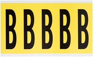 Brady 3460-B, 34612 34 Series Indoor Number and Letter, (Pack of 20 Cards)
