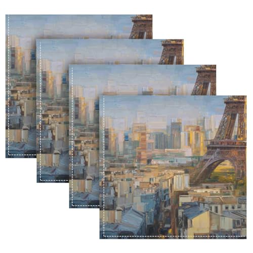 Servilletas de Tela Reutilizables Multicolor Set x6 50x50 cm miniatura 5