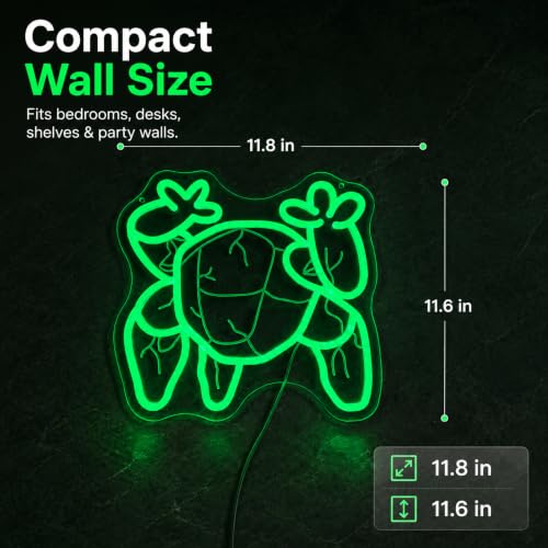 Image of Inspired by Project Hail Mary Alien Rocky Neon Sign, Green, 11.8x11.6 inch | USB LED,Dimmable, Novel Fan Art Wall Decor, Bedroom Game Room Man Cave, Sci-Fi Themed Gift for Book Lovers