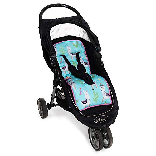 Protetor Capa de Carrinho, Momis Petit, 14, Dupla-Face Lhamas, Multicor, Universal