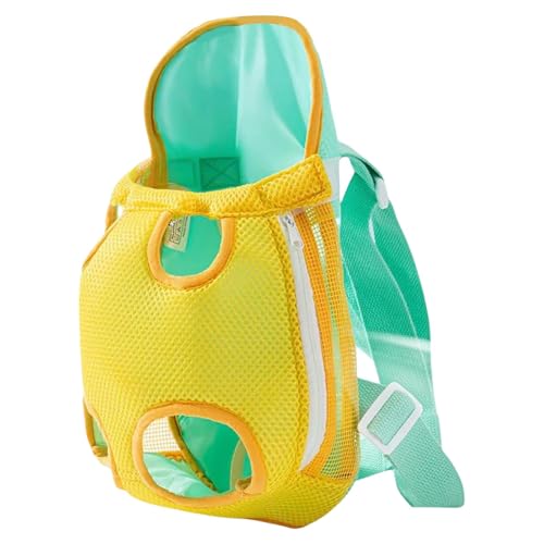 Mochila transportadora para perros | Mochila frontal para perros | Mochila de viaje para mascotas con patas afuera, mochila transpirable para perros pequeños para viajes en las cuatro estaciones