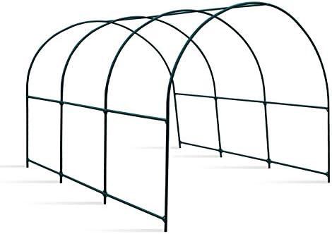 YardGrow Greenhouse Frames for Larger Hot Garden House Support Arch Frame Climbing Plants/Flowers/Vegetables (12'X7'X7')