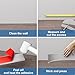 Frantie Flexible Vinyl Baseboard Trim, 4 Inch Peel and Stick Baseboard Molding Trim, Rubber Wall Base Board Moulding Trim for Floor (100 Feet)