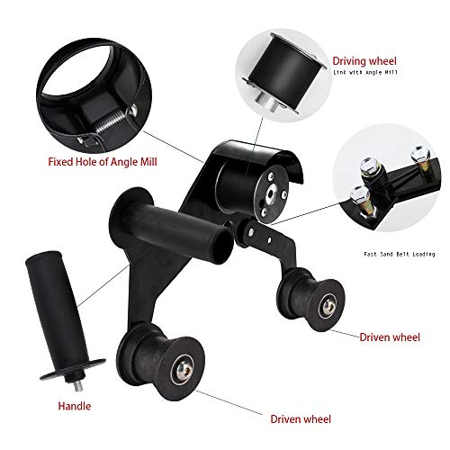 Ponceuse à bande abrasive accessoire adaptateur meuleuse angle fer - 7
