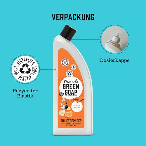 Marcel's Green Soap - Toilettenreiniger Orange & Jasmin - WC Reiniger - Mikroplastikfreie Formel - Vegan - 100% recycelte Plastikflasche - 750 ml 5