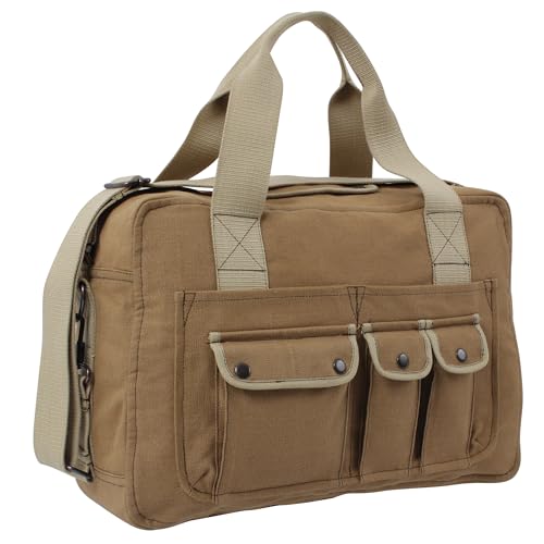Rothco 2-Tone Specialist Carry All Shoulder Bag - Durable Canvas with Multiple Pockets for Gear Organization