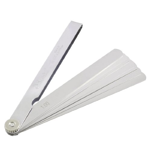 Aexit 0.05mm to Measuring tools 1.0mm Thick 150mm 14 Leaves Feeler Gauge Car Repair Tool Model:98as458qo149