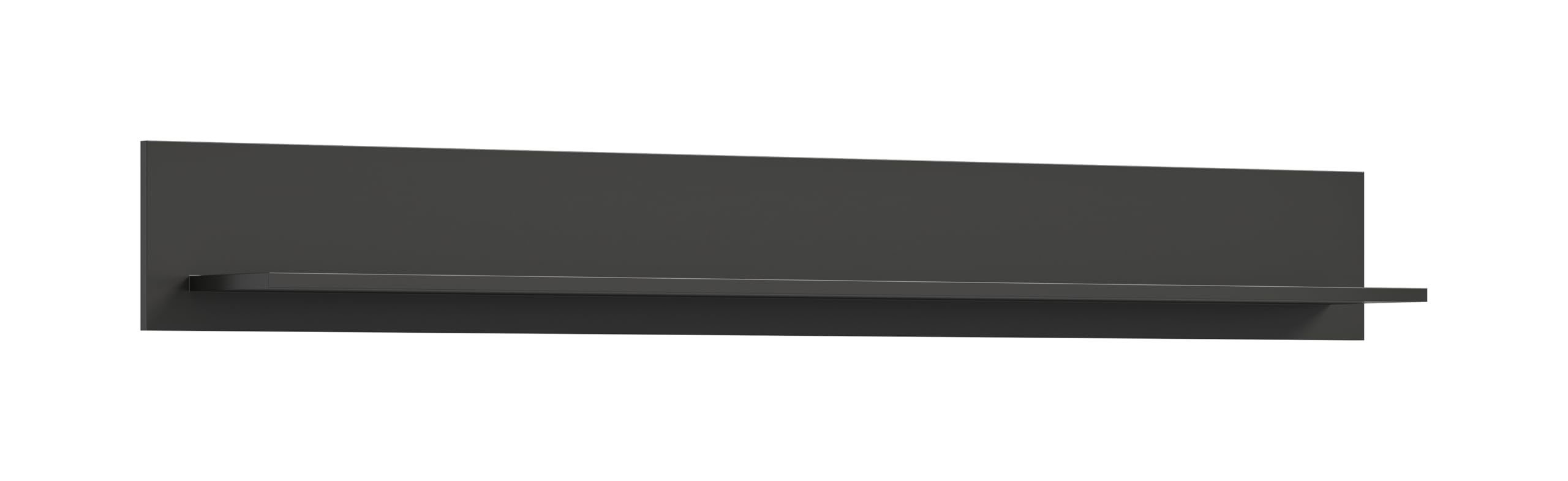 Wandboard Linea X84C2T52 – Wandregal in grau matt, ca. 160x20x20 cm