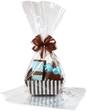 Miniatura 3 de A1BakerySupplies Surtido de bolsas de celofán transparente para regalo, 10 paquetes (5 de 24 x 30 y 5 de 18 x 30)