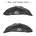 u-Box Jeep Wrangler JK Front and Rear Inner Fender Liners for 2007-2018 JK JKU Unlimited High Strength Steel Design (Black, 4pcs)