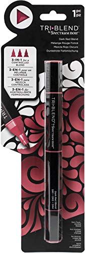 Spectrum Noir TriBlend Marqueur à l'alcool 3 couleurs en 1 Rouge foncé Cover