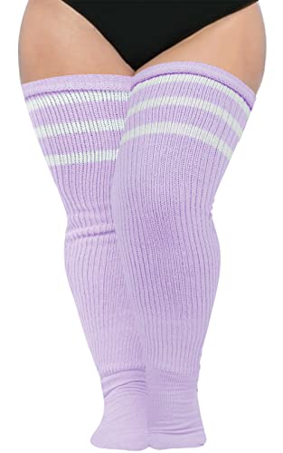 Image of Abodhu Plus Size Thigh High Socks for Thick Thighs Women- Extra Long Widened Extra Long Thick Knit
