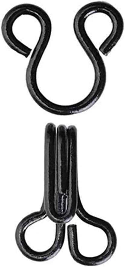 Sew On Hook and Eye 600 Sets Sewing Hook and Eye Latch 11.5-17mm Large Hooks and Eyes Closure(Silver,11.5mm)