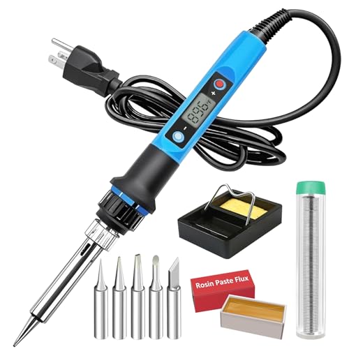 Soldering Iron Kit, 80W 110V Fast Heat up in 10s LCD...