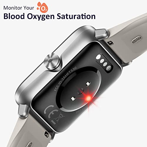 Hamile Smart Watch For Android Phones & Iphone Compatible, Android Smart Watch 5Atm Waterproof Fitness Tracker With Heart Rate Sleep Monitor Step Counter Pedometer Stress Level For Women Men, Gray #TOP3