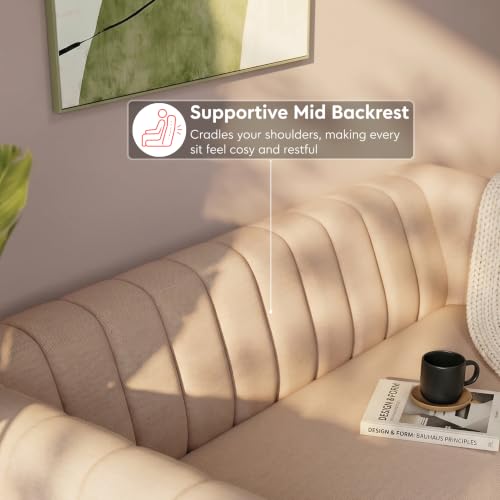 Image of Interio by Godrej Paramount L-Shape 3 Seater Left Hand Side Fabric Sofa, 1-Year Warranty, Solid Wood, Beige