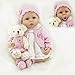 22 Pouce Reborn Poupées Bebe Reborn Fille Silicone Poupées Reborn Bébé Réal Souple Vinyle 55 cm Réaliste Reborn Poupon Jouet Cadeau