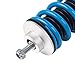 FAPO PS+ Coilovers for Hyundai Accent RB 2012-2017, for Kia Rio 2011-2016 UB/QB, for Kia Pegas AB 2017+, 16 Level Damping Mono-Tube Adjustable Height Lowering Suspension Strut Kits(Blue)