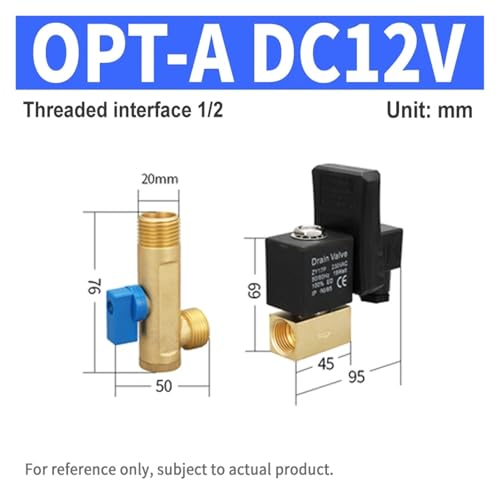 Vanne de vidange électronique Split Body DC12V robuste à 2 voies - 3