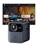 Wanbo Beamer Mozart 1 Pro LED 1200 ANSI-Lumen Integrierter Lautsprecher, Autofokus, mit Fernbedienung, WLAN (Mozart 1 Pro)