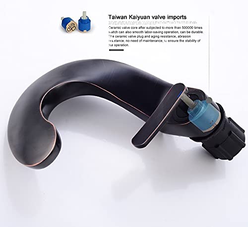 Robinet de lavabo de salle de bain mitigeur à levier unique F8151 - 5