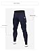 ZERAOKE Men's Solid High-Waist Fleece Compression Pants with Pockets,Warm Athletic Base Layer for Winter Sports Workout-Light Gray-XL
