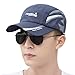 Summer Ultra-Thin Baseball Cap Cooling Sun Hat Cap Quick-Drying Outdoor Sport Cap Waterproof Adjustable Hat for Women Men (Dark Blue)