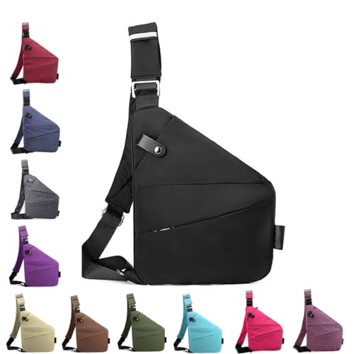 New Anti Theft Travel Bag,Cross Body Slim Sling Bag,Purse Bags,Multi Pocket Anti-Theft Safe Bag for Women Men