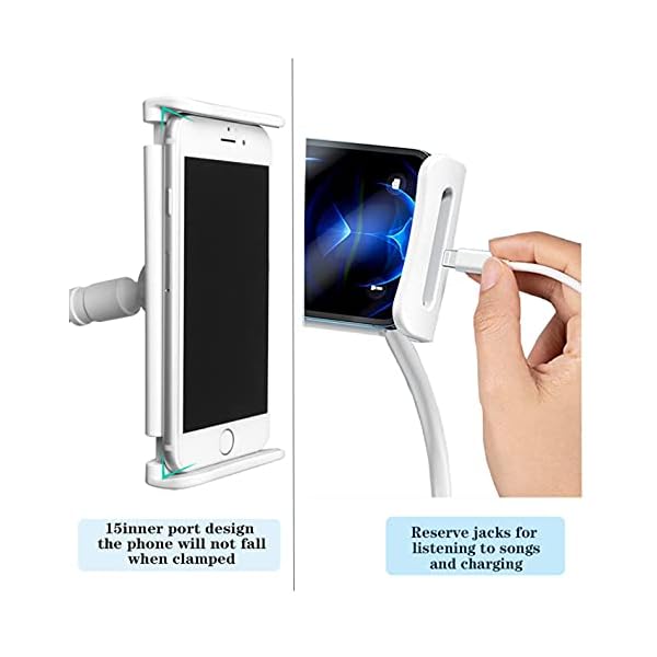 LINKLKBOY Tablet Halterung,Schwanenhals Handy Halter,Tablet Halter : 360° Drehen Universal Ständer für iPad Mini 2 3 4… – Bild 7