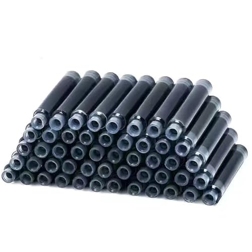 50 Stück Schwarze Tintenpatronen Für Füllfederhalter, Füllfederhalter-Zubehör, Füllfederhalter-Tintenminen, Füllfederhalter-Tintenminen, Lern- Und Bürobedarf