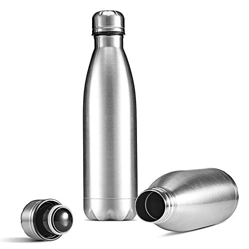 Gteller Double Wall 18/8 Stainless Steel Vacuum Insulated Cola Shape Bottle, Narrow Mouth Vacuum Flask Keeping Warm and Cold 350ml 500ml 750ml 1000ml (1L) by Gteller - Used condition - Image 5