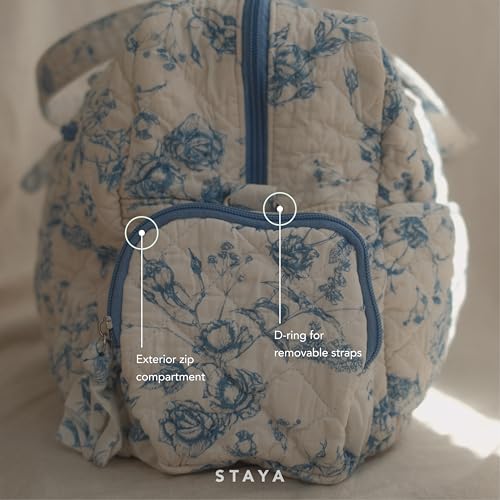 Staya Quilted Duffle Bag - Perfect Travel Companion, Quilted Weekender Bags for Women, (Coastal Grandma)3