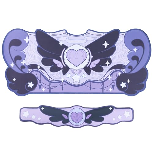 Image of GeekShare Large Gaming Mouse Pad Wrist Support Set Non-Slip Rubber Back Desk Mat and Memory Foam Wrist Rest for Keyboard,Perfect for Gaming,or Home Office - Star Wings Dark Version