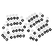 YIJU 100Pcs/Pack Felt Guitars Strap Block Gaskets Washers, Black
